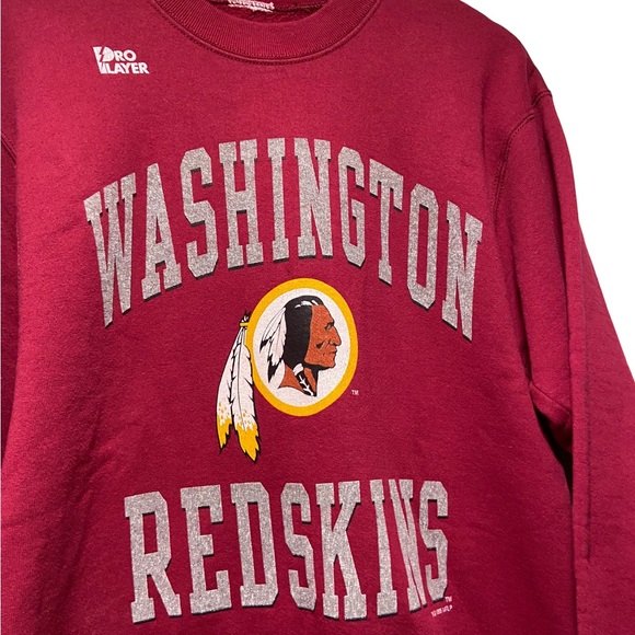 Vintage Washington Redskins Sweatshirt Crewneck SZ L 1996 Pro Player Big Graphic - Picture 2 of 9